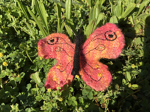 Felted butterfly photo 1