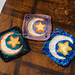 Star with Crescent Moon Combination Granny Square pattern