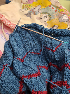 New version knitted in Morris DK from WYS