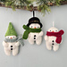 Snowman Christmas Ornaments pattern 