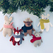 Winter Animals Knit Christmas Ornaments pattern 