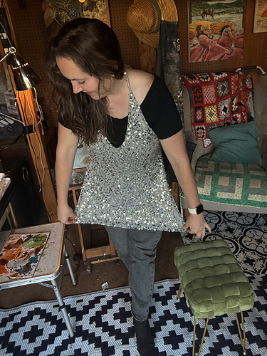 Sparkly Apron Top