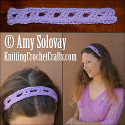 Ravelry Openwork Headband pattern by Amy Solovay