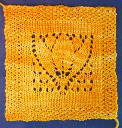 Margaret Tulip 9" Dishcloth Afghan Block Square photo 6