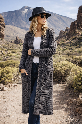 Volcanic Grace Long Cardigan