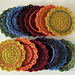 Ombre Crocheted Coasters photo 3