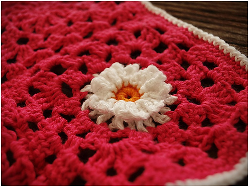 Flower washcloth photo 2