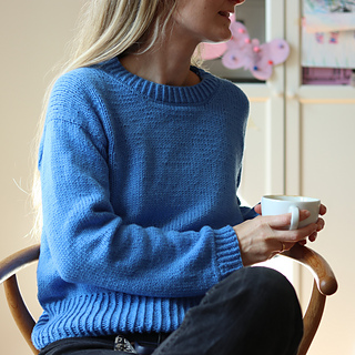 LAST LIGHT Sweater (Heavy Merino 'poppy blue')