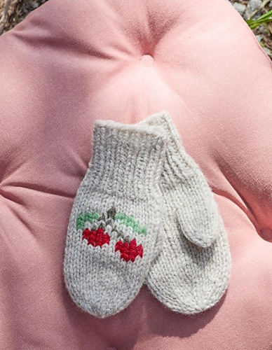 Kirsebærvotter - Rauma Garn