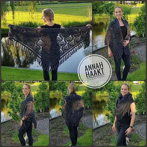 Ravelry Ananas (Pineapple) Shawl pattern by Annah Haakt