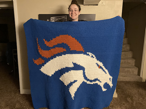 Denver Broncos-pledd - Anna Lynn Winfrey