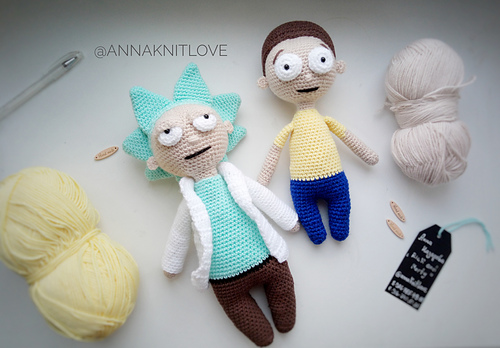 Rick and Morty strikkemønster - Anna Nazarova