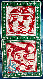 Christmas Owl and Mouse pattern