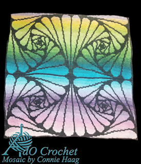 Overlay mosaic crochet with Hobbii Twister by Connie Haag