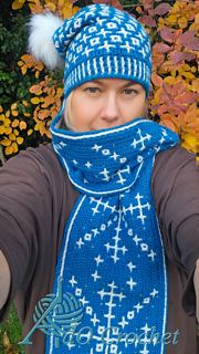 Snowflake Scarf and Beanie pattern