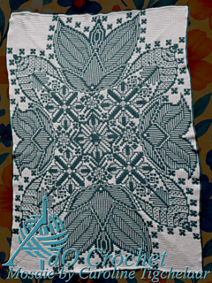 Interlocking Filet Crochet in the round by Mary