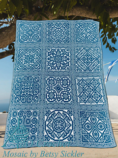 Overlay Mosaic Crochet full blanket in one go row to row