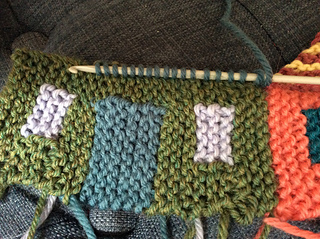 Pick up stitches with thin crochet hook