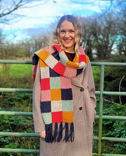 Bramley Patchwork Scarf