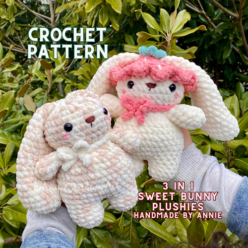 Sweet Bunny Plushies - Handmade by Annie