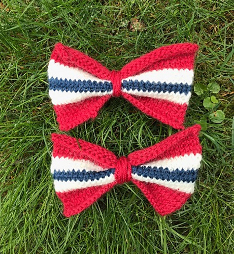 Strikka 17. mai sløyfe - Anniken Fitje Hasle