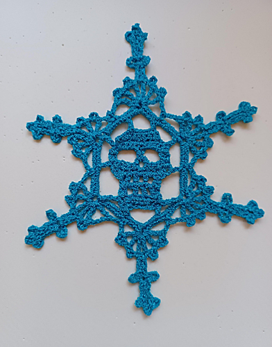 Ravelry: Skull Snowflake pattern by Ann Wanamaker