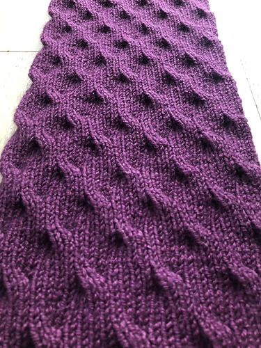 Question about the reversible rivulet scarf pattern (link in ...