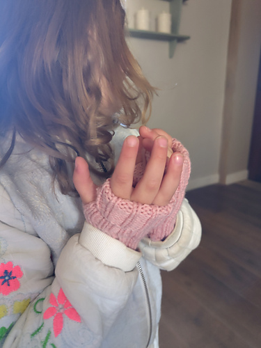 Toddler Fingerless Mittens