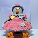 Chicken in Pink Dress pattern 