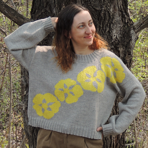 Ravelry: Barren Strawberry sweater pattern by Anya Hawkins