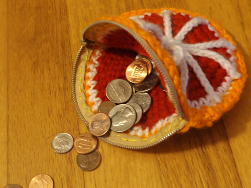 Blood Orange Coin Purse photo 2
