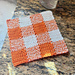 Fall Gingham Dishcloth pattern 