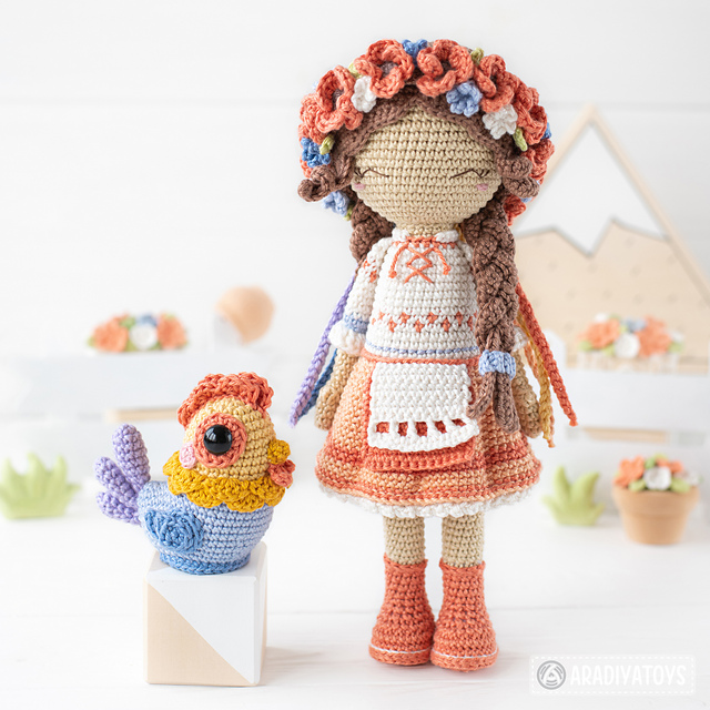 Ravelry: Friendy Lesia the Ukrainian doll pattern by Olka Novytska