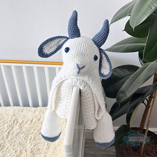 3in1 Farm Goat Baby Blanket Crochet Pattern by Crafting Happiness
