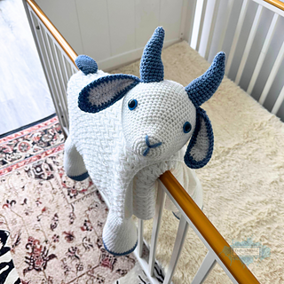 3in1 Farm Goat Baby Blanket Crochet Pattern by Crafting Happiness