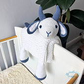 3in1 Farm Goat Baby Blanket Crochet Pattern by Crafting Happiness