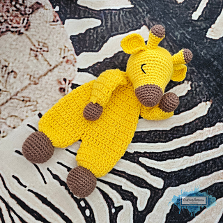 Safari Giraffe Ragdoll Crochet Pattern by Crafting Happiness