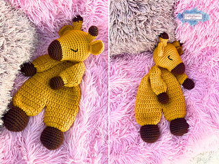 Safari Giraffe Ragdoll Crochet Pattern by Crafting Happiness