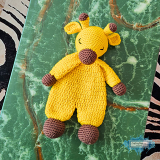 Safari Giraffe Ragdoll Crochet Pattern by Crafting Happiness