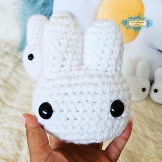 Amigurumi Bunny Head Crochet Pattern By Crafting Happiness