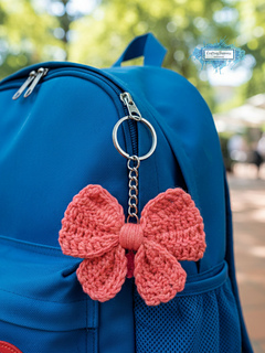 Crochet One Piece Bow Pattern (4 designs) - Crafting Happiness No Sew Pattern - Solid DC Bow