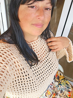 Coquette Mesh Sweater Crochet Pattern By Crafting Happiness