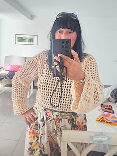 Coquette Mesh Sweater Crochet Pattern By Crafting Happiness