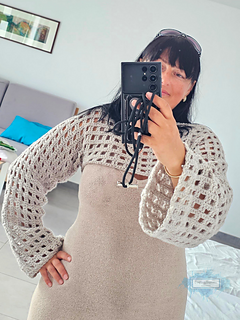 Basic Mesh Shrug Crochet Pattern By Crafting Happiness