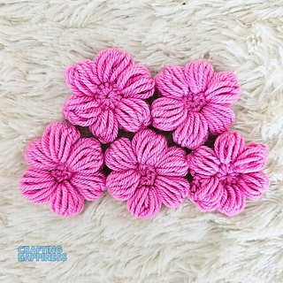 Crochet Puff Flowers Free Tutorial And Pattern By Crafting Happiness