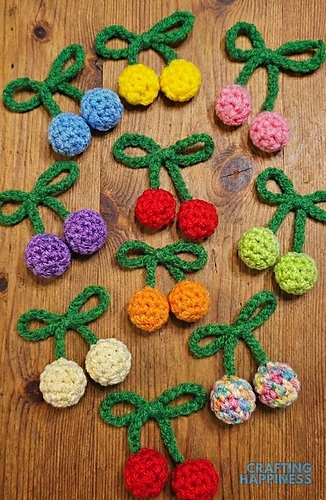 Amigurumi Cherry Bow Free Crochet Pattern And Tutorial By Crafting Happiness