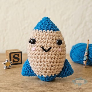 Amigurumi Cute Rocket Plushie Crochet Pattern By Crafting Happiness