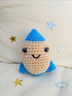 Amigurumi Cute Rocket Plushie Crochet Pattern By Crafting Happiness