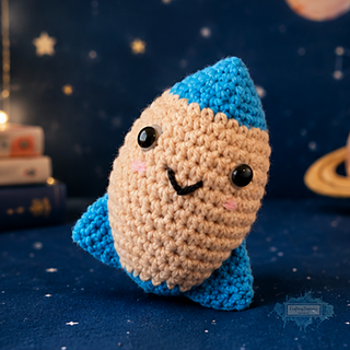 Amigurumi Cute Rocket Plushie Crochet Pattern By Crafting Happiness