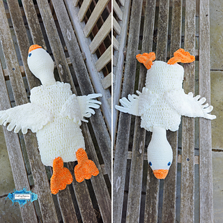 3in1 Farm Goose Baby Blanket Crochet Pattern By Crafting Happiness